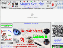 Tablet Screenshot of matrixsecurity.hu